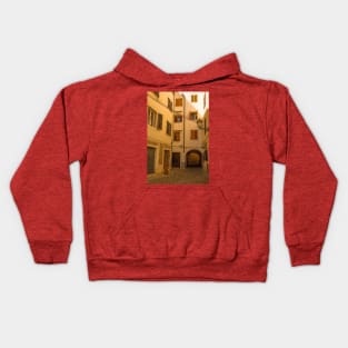 Street in Piran, Slovenia Kids Hoodie